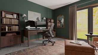 Transitional Office by Havenly Interior Designer Luis