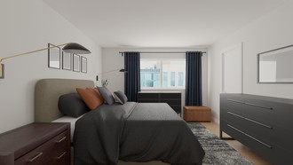 Modern, Industrial, Minimal Bedroom by Havenly Interior Designer Rocio