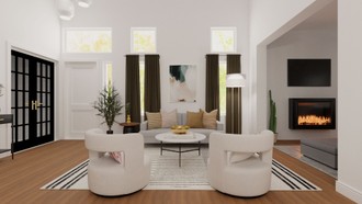 Contemporary, Midcentury Modern Living Room by Havenly Interior Designer Ana