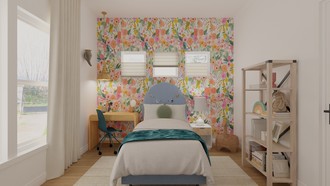 Bohemian, Glam, Farmhouse, Midcentury Modern Bedroom by Havenly Interior Designer Michelle