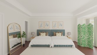 Classic, Glam, Global Bedroom by Havenly Interior Designer Legacy