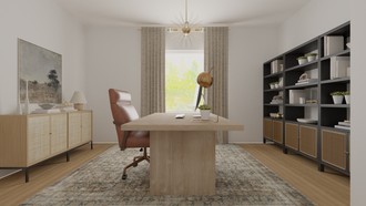Modern, Classic, Transitional Office by Havenly Interior Designer Cami