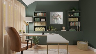 Contemporary, Midcentury Modern Office by Havenly Interior Designer Angela