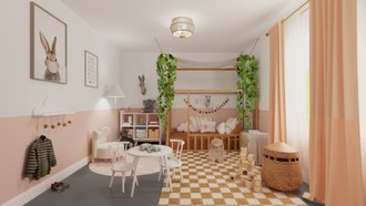 Rustic, Southwest Inspired, Minimal Bedroom by Havenly Interior Designer Ana