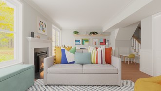 Contemporary Playroom by Havenly Interior Designer Dulce