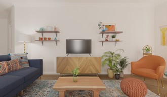 Bohemian Living Room by Havenly Interior Designer Angela