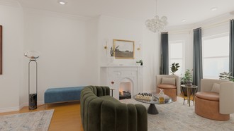 Contemporary, Classic, Vintage Living Room by Havenly Interior Designer Katie
