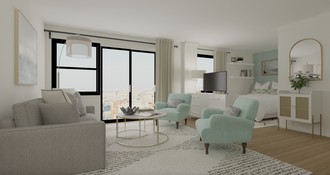 Modern, Coastal Living Room by Havenly Interior Designer Vye