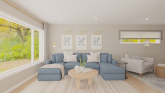 Transitional Living Room by Havenly Interior Designer Tracy
