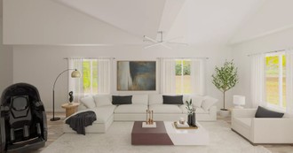 Contemporary, Modern, Transitional Living Room by Havenly Interior Designer Alexa