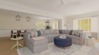 Contemporary, Classic, Farmhouse, Transitional Living Room by Havenly Interior Designer Alexa