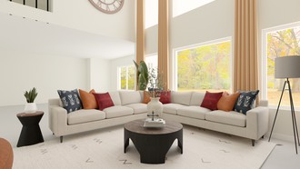 Modern, Bohemian, Midcentury Modern, Minimal, Scandinavian Living Room by Havenly Interior Designer Nicole
