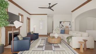 Modern, Transitional Living Room by Havenly Interior Designer Tracy