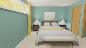 Midcentury Modern Bedroom by Havenly Interior Designer Florencia