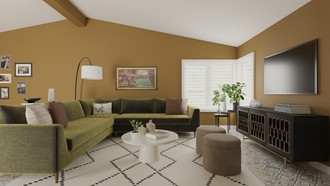 Contemporary, Bohemian, Classic Contemporary Living Room by Havenly Interior Designer Angelica
