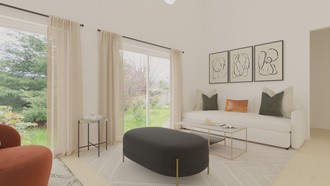 Modern, Glam Living Room by Havenly Interior Designer Nicole