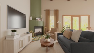 Transitional Living Room by Havenly Interior Designer Natalia
