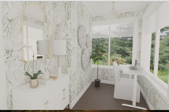 Glam Office by Havenly Interior Designer Blair