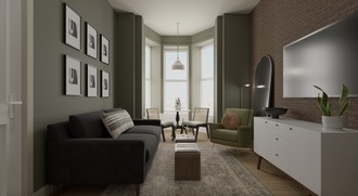 Modern, Industrial Living Room by Havenly Interior Designer Vye