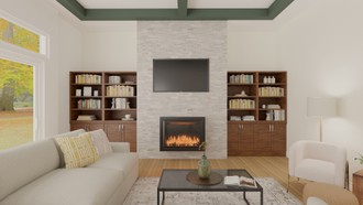 Contemporary, Midcentury Modern Living Room by Havenly Interior Designer Angela
