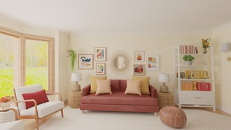 Bohemian Living Room by Havenly Interior Designer Natalia