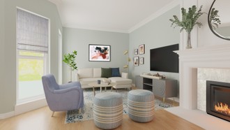 Transitional Living Room by Havenly Interior Designer Deyanira