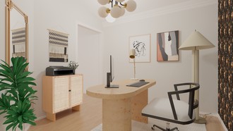 Minimal Office by Havenly Interior Designer Deyanira