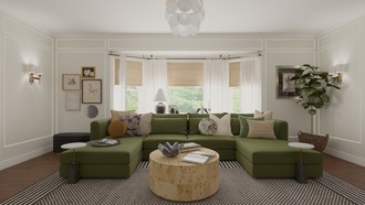 Contemporary, Modern, Transitional, Vintage Living Room by Havenly Interior Designer Jaliah