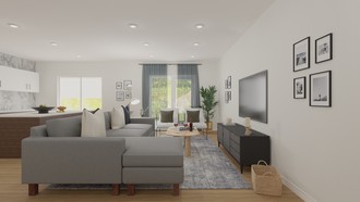 Contemporary Living Room by Havenly Interior Designer Julie