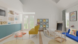 Modern, Industrial Playroom by Havenly Interior Designer Danie