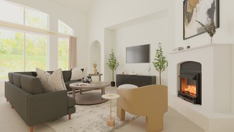 Modern, Glam Living Room by Havenly Interior Designer Andrea