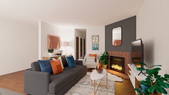 Eclectic, Midcentury Modern Living Room by Havenly Interior Designer Katherin