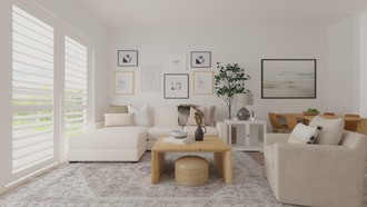Coastal, Scandinavian Living Room by Havenly Interior Designer Stephanie