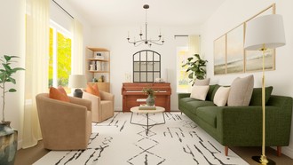 Contemporary, Transitional Living Room by Havenly Interior Designer Camila