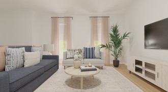 Coastal Living Room by Havenly Interior Designer Karina