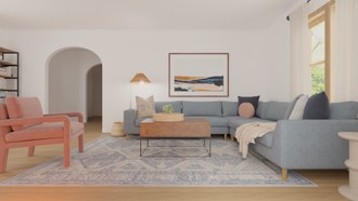 Contemporary, Midcentury Modern Living Room by Havenly Interior Designer Ashley