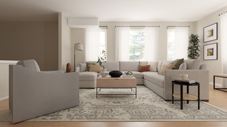 Contemporary, Transitional Living Room by Havenly Interior Designer Mercedes