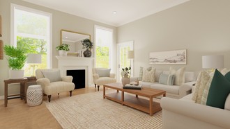 Classic, Transitional, Vintage Living Room by Havenly Interior Designer Meagan