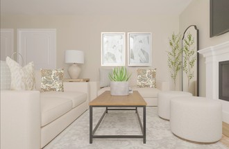 Modern, Classic, Coastal Living Room by Havenly Interior Designer Lindsay