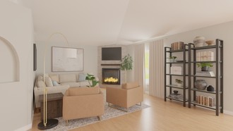 Modern, Transitional Living Room by Havenly Interior Designer Cristina