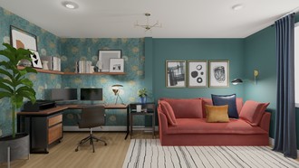 Modern, Industrial, Vintage Bedroom by Havenly Interior Designer Rocio