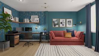 Modern, Industrial, Vintage Bedroom by Havenly Interior Designer Rocio