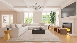 Contemporary, Glam Living Room by Havenly Interior Designer Sofia
