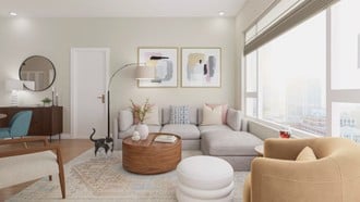 Eclectic, Midcentury Modern Living Room by Havenly Interior Designer Pamela