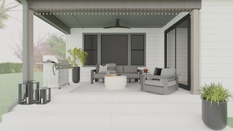 Transitional Outdoor Space by Havenly Interior Designer Alyssa