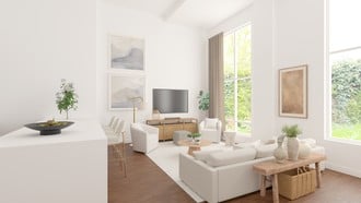 Bohemian, Scandinavian Living Room by Havenly Interior Designer Maria