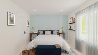 Bohemian, Midcentury Modern Bedroom by Havenly Interior Designer Ileana