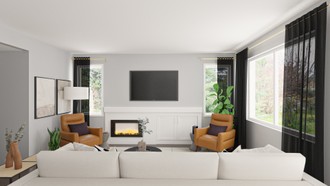 Contemporary Living Room by Havenly Interior Designer Sydney