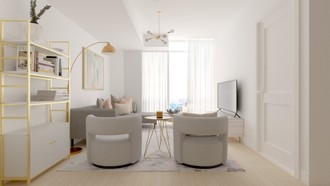 Modern, Glam Living Room by Havenly Interior Designer Carolina