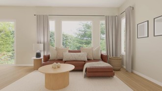 Transitional, Midcentury Modern Living Room by Havenly Interior Designer Allison